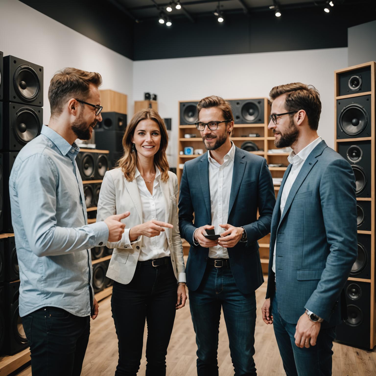 The ProStereo consultation team in our Chicago showroom